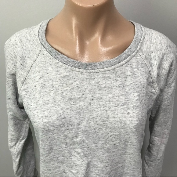 Everlane French Terry Heather Light Gray Sweatshirt Sweater Small - Picture 3 of 5